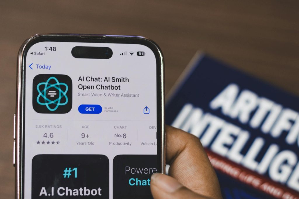 Screenshot of the leading AI customer service software dashboard showing chat interface and analytics tools.