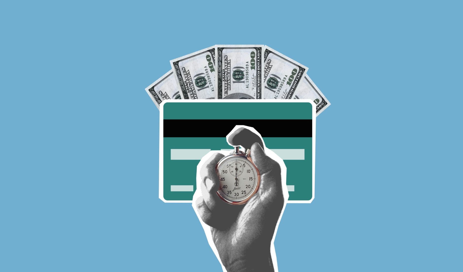 Person holding a briefcase with dollar signs, illustrating a fast‑track money‑making idea